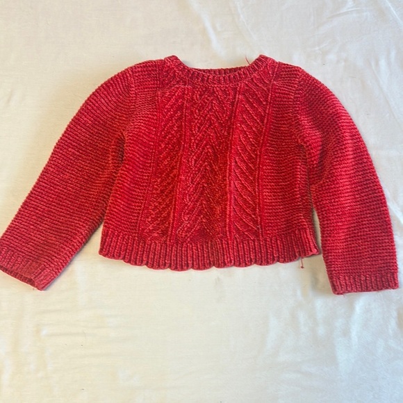 Tommy Bahama - Red Cable Knit chenille Sweater - Picture 1 of 4